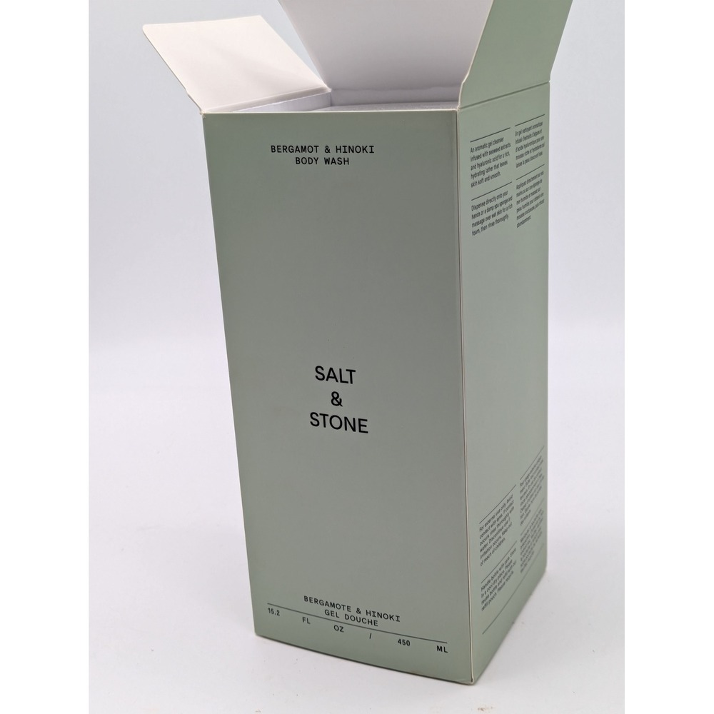 Salt & Stone Bergamot & Hinoki Body Wash 15.2 oz 450mL New in Box